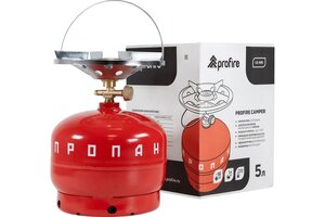 Изображение 1, 00-00004262 Плита газовая с баллоном 5л комплект Camper PROFIRE