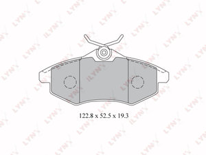 Изображение 1, BD2204 Колодки тормозные CITROEN C3 передние (4шт.) LYNX