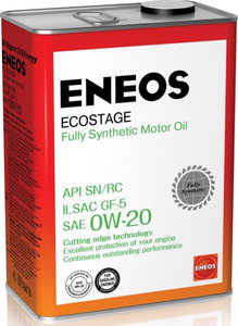 Изображение 1, 8801252022022 Масло моторное ECOSTAGE SN 0W20 синт.4л ENEOS