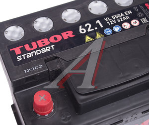 Изображение 3, 6СТ62(1) Аккумулятор TUBOR Standart 62А/ч