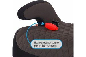 Изображение 5, KRES2076 Подушка авт.детская БУСТЕР 22-36кг (III) 6-12лет дымчатый Isofix SMART TRAVEL