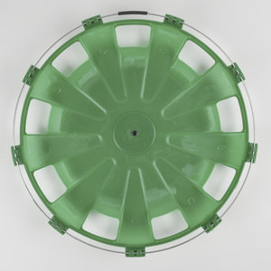 Изображение 2, МК-ПЛ-Р07 Колпак колеса R-22.5 заднего пластик (зеленый) Турбо ТТ