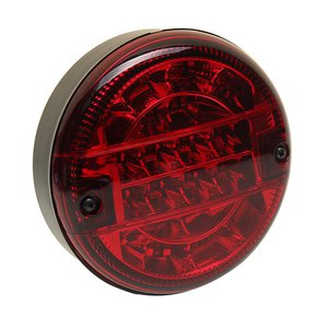 Изображение 1, M720106 Фонарь габаритный задний универсальный круглый красный левый/правый 24V LED MARS TECH