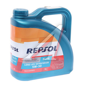Изображение 1, 6398R Масло моторное ELITE Long Life 50700/50400 5W30 синт.4л REPSOL