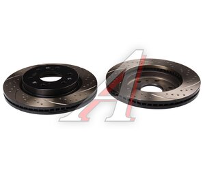 Изображение 1, BDF051 Диск тормозной CADILLAC Escalade (06-) передний перфорированный комплект TAYGA