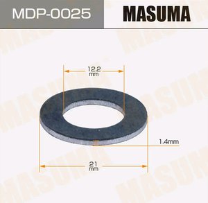Изображение 1, MDP0025 Кольцо уплотнительное TOYOTA пробки сливной MASUMA