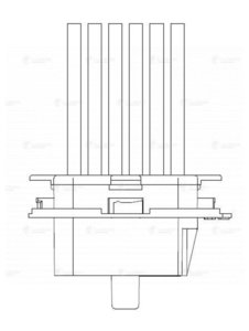 Изображение 4, LFR1502 Резистор MERCEDES Sprinter вентилятора отопителя LUZAR