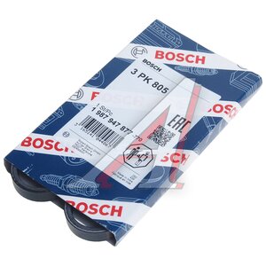 Изображение 3, 1987947877 Ремень приводной поликлиновой 3PK805 BOSCH