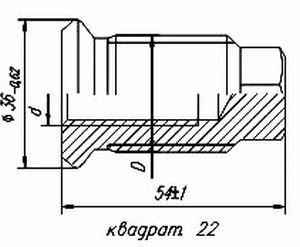 Изображение 3, 120-3104055 Футорка 20х1.5 внутренняя 30х1.5 наружная ГАЗ-53, 3307, ЗИЛ, КРАЗ (гайка колеса) левая РААЗ