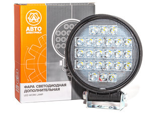 Изображение 1, AE72R-24LED-42HC Фара рабочего света круглая 115х142х42 72Вт 24 светодиода направленный свет AVTOELECTRICA