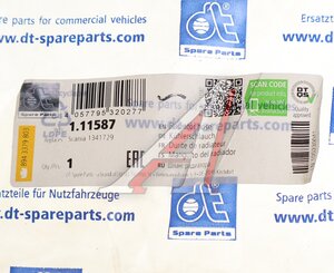 Изображение 2, 1.11587 Патрубок SCANIA радиатора DT