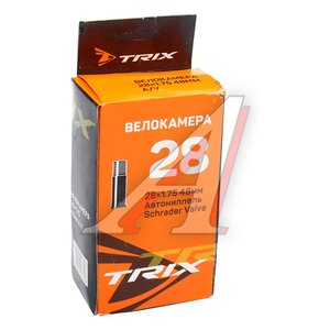 Изображение 4, УТ00025691 Камера велосипедная 28" 28х1.75/1.95 автовентиль TRIX