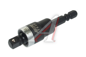 Изображение 1, JTC-7830 Адаптер 1/4"х1/4" (6.35мм) карданный под шуруповерт JTC