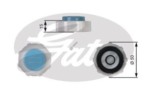 Изображение 2, RC221 Крышка радиатора RENAULT Megane (96-03) GATES