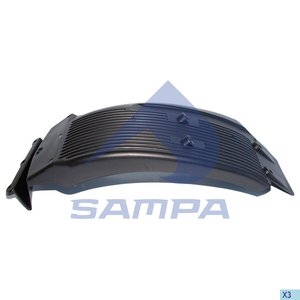 Изображение 2, 18300042 Подкрылок VOLVO FH12, 16 передний левый SAMPA