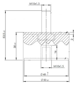 Изображение 5, 49910 Подушка MAN глушителя DINEX