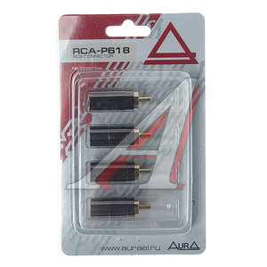 Изображение 1, RCA-P618 Штекер RCA комплект 4шт. AURA