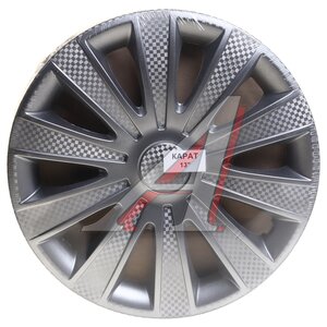 Изображение 1, КАРАТ R-13 Колпак колеса R-13 серый КАРАТ комплект 4шт.