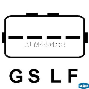 Изображение 3, ALM4491GB Генератор MITSUBISHI Outlander XL (06-) KRAUF