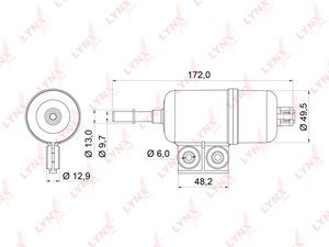 Изображение 1, LF536 Фильтр топливный HONDA Accord (98-03) LYNX
