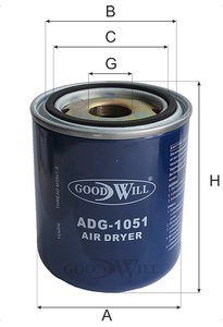 Изображение 3, ADG1051 Фильтр-патрон КАМАЗ МАЗ ПАЗ осушителя воздуха (AL12) GOODWILL