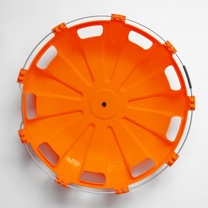 Изображение 2, МК-ПЛ-Р14 Колпак колеса R-22.5 переднего пластик (оранжевый) Турбо ТТ