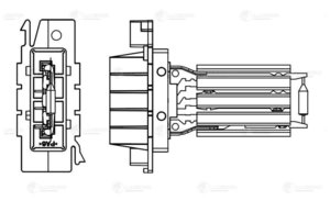 Изображение 6, LFR2042 Резистор PEUGEOT Partner (B9) отопителя LUZAR