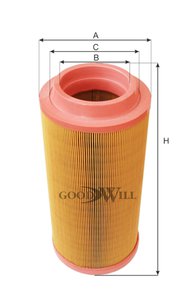 Изображение 3, AG1038 Фильтр воздушный JCB JS, JZ внешний (LXS272 внутренний) GOODWILL