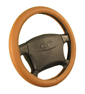 Изображение 1, 31023 Оплетка руля (M) 37-39см оранжевая экокожа Chaise CARFASHION