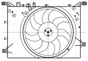 Изображение 4, LFK1056 Вентилятор VOLVO S60 (98-) охлаждения радиатора LUZAR