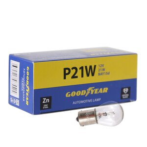 Изображение 1, GY012221 Лампа 12V P21W BA15s коробка (10шт.) цена за 1шт. GOODYEAR