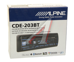 Изображение 5, CDE-203BT Магнитола автомобильная 1DIN ALPINE