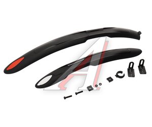 Изображение 1, XGNB-021 Крыло велосипедное 26"-28" пластик 2шт. черное RAPIDO