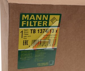 Изображение 3, TB1374/13x Фильтр-патрон MAN MERCEDES VOLVO IVECO осушителя воздуха MANN