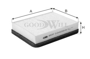Изображение 2, AG923CF Фильтр воздушный салона ВАЗ-2110 GOODWILL
