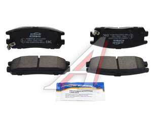 Изображение 1, KWBP0168 Колодки тормозные GREAT WALL Hover 3 задние (4шт.) KORWIN