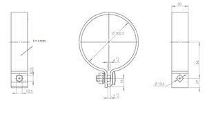 Изображение 5, 99700 Хомут глушителя MAN L2000 DINEX