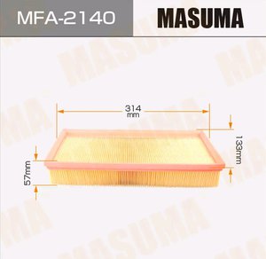 Изображение 2, MFA-2140 Фильтр воздушный NISSAN Teana (J32) (2.5) 4WD MASUMA