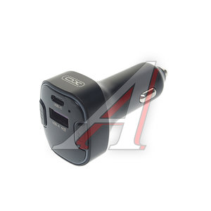 Изображение 1, BCC12 black Устройство зарядное в прикуриватель с трансмиттером (bluetooth, hands free) черное XO