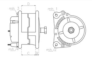 Изображение 6, TT11542 Генератор CUMMINS 28В 60А TESLA TECHNICS