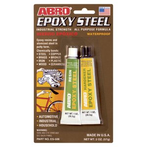 Изображение 1, ES-506 Клей эпоксидный двухкомпонентный прозрачный 57г Epoxy прочный (США) ABRO