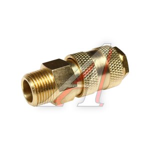 Изображение 2, BSE1-3SM Переходник для компрессора M3/8" быстросъемный с клапаном наружная резьба