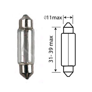 Изображение 2, 62410с Лампа 24V C10W SV8.5-8 36мм МАЯК