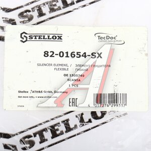 Изображение 5, 82-01654-SX Гофра SCANIA выхлопной системы (114х950) STELLOX