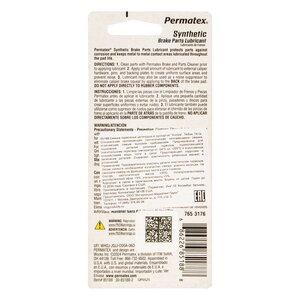 Изображение 2, 85188 Смазка для тормозных цилиндров и суппортов зеленая 14г PERMATEX