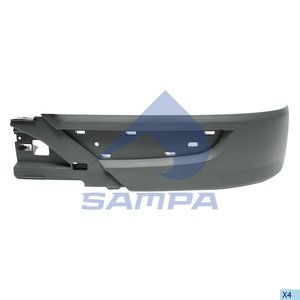 Изображение 2, 18100557 Спойлер бампера MERCEDES Actros MP3 переднего левый (узкий) SAMPA