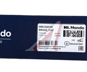 Изображение 7, MBC030168 Диск тормозной HYUNDAI Getz (02-) (R13) передний (1шт.) MANDO