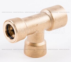 Изображение 7, 467.T.8-6-8.31.В Соединитель трубки ПВХ, полиамид d=6мм-8мм-8мм тройник латунь TISCON