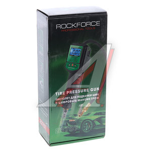 Изображение 5, RF-23707 Пистолет для подкачки шин с манометром 16Bar со шлангом ROCKFORCE