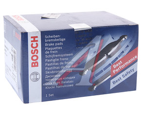 Изображение 3, 0986491700 Колодки тормозные ВАЗ-2110 передние (4шт.) BOSCH